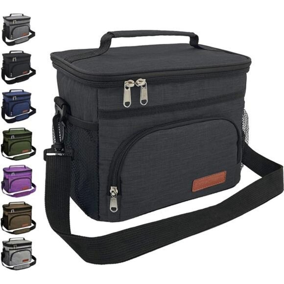 Insulated Lunch Bag Cooler Tote Reusable Leakproof Lunch Box for Work Picnic - Picture 1 of 7
